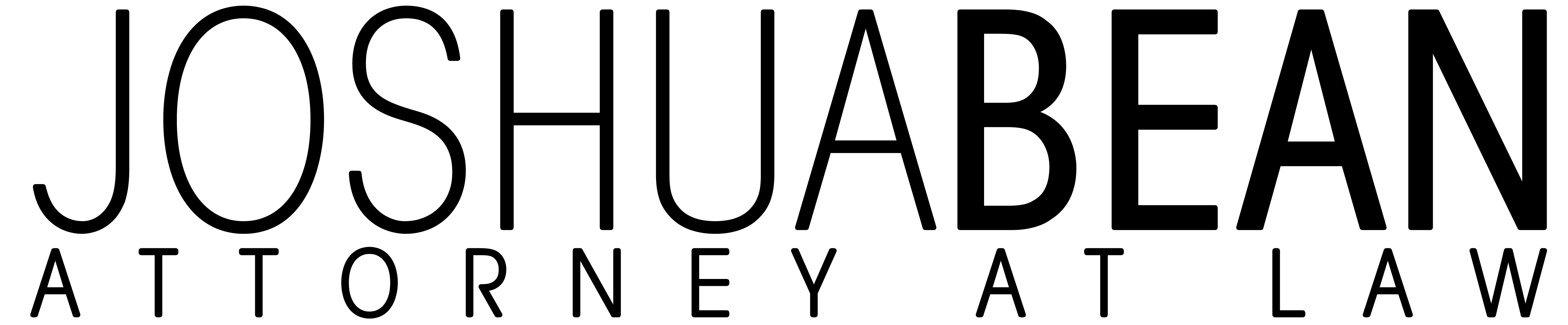 alternate josh bean logo in white font